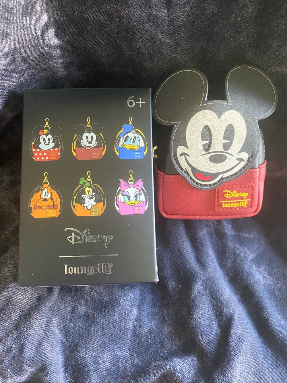 Loungefly Black & Red Mickey Mini Backpack Coin Purse
